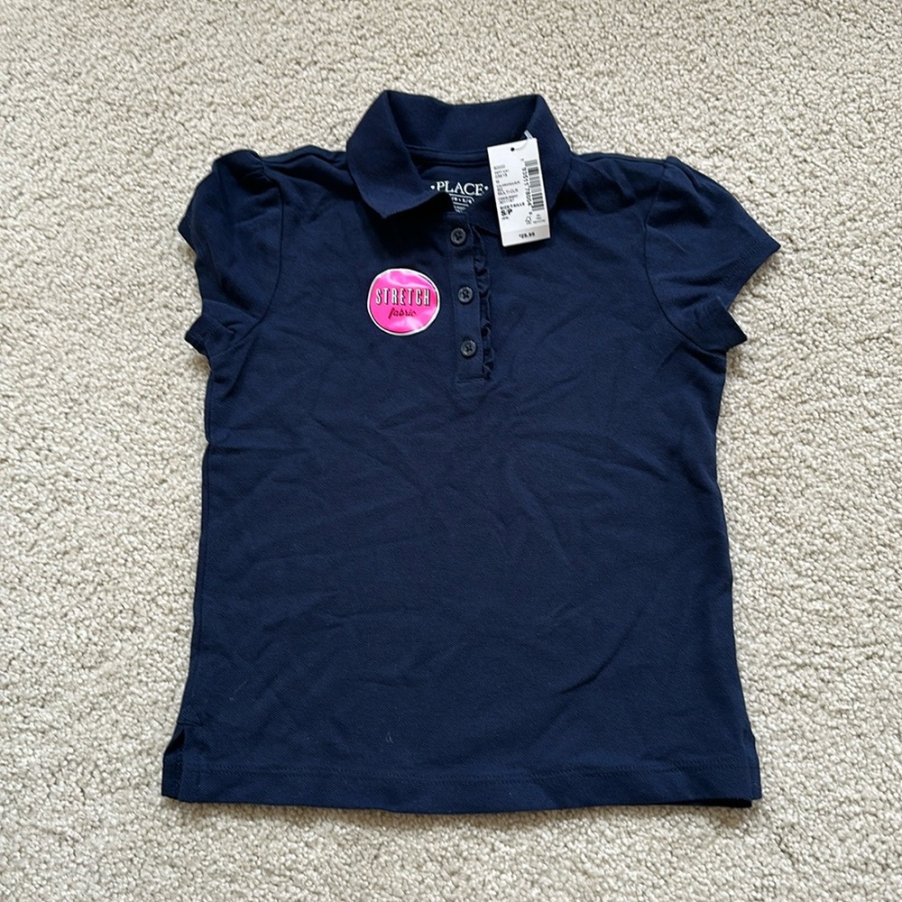 NWT children’s place navy uniform polo S(5/6)